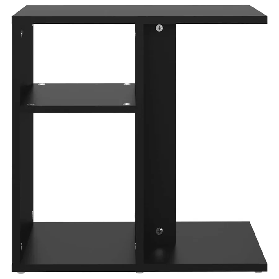 Table d'appoint Noir 50x30x50 cm Bois d’ingénierie - 5