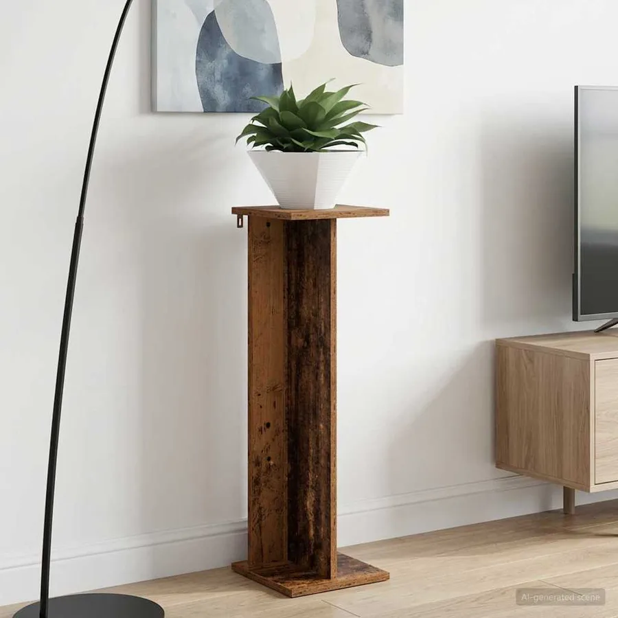Support de Plante 2 pc Bois ancien 25 x 25,5 x 80,5 cm - 4