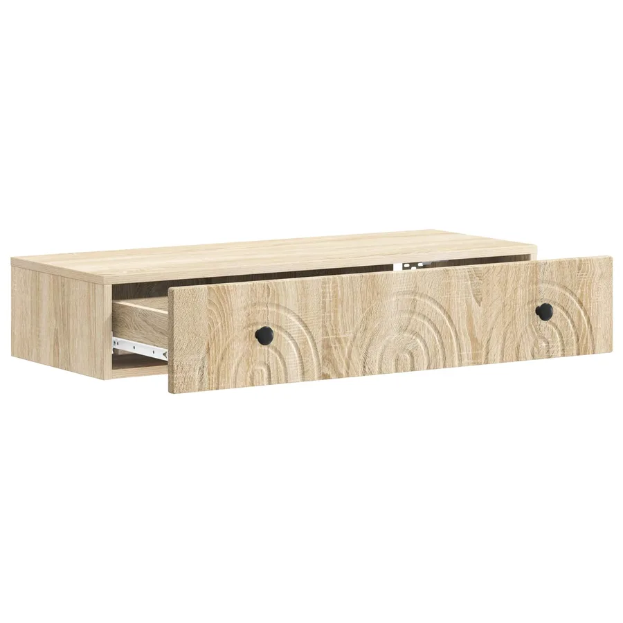 Table d'appoint murale Chêne Sonoma 87,5 x 34,5 x 17 cm - 4