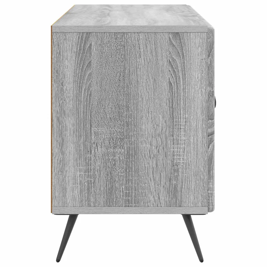 Meuble TV Sonoma gris 99 x 34,5 x 50 cm Bois d'ingénierie - 7