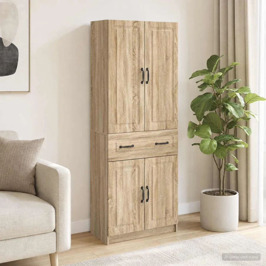 Ensemble de Meubles 2 pcs Chêne Sonoma Bois d'ingénierie