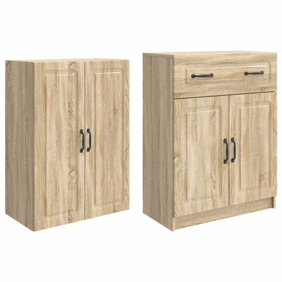 Ensemble de Meubles 2 pcs Chêne Sonoma Bois d'ingénierie - 4