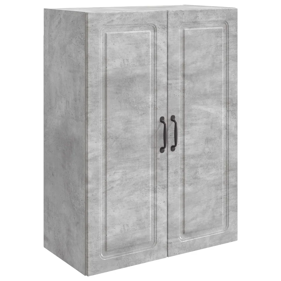 Armoire Murale Gris béton 66 x 34,5 x 90 cm Bois d'ingénierie - 2