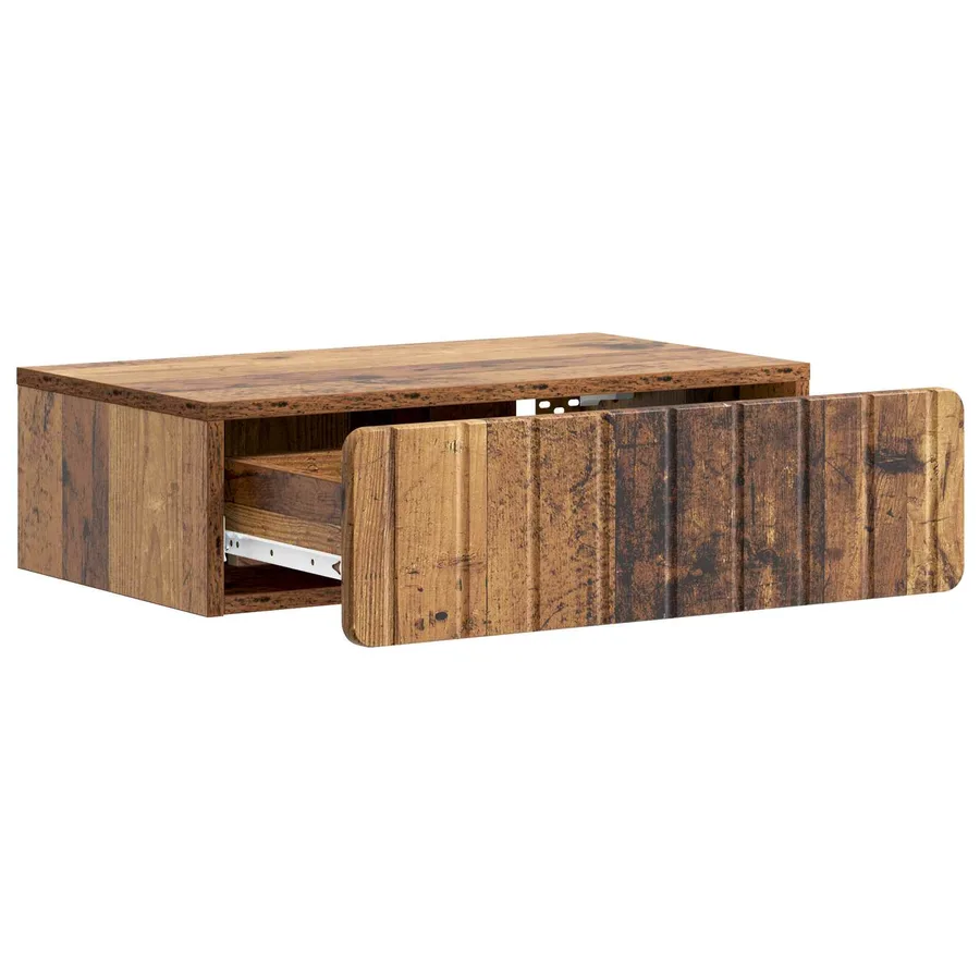 Table d'appoint murale Bois ancien 59 x 34,5 x 17 cm - 4