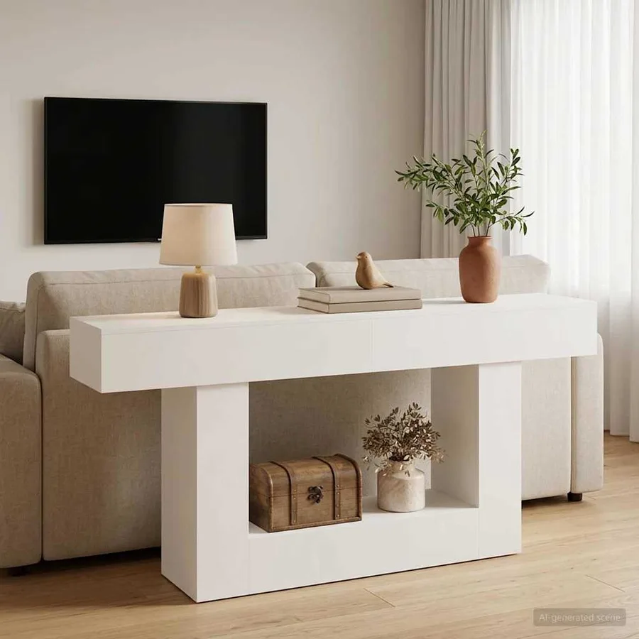 Blanc 160 x 30 x 74 cm - 4