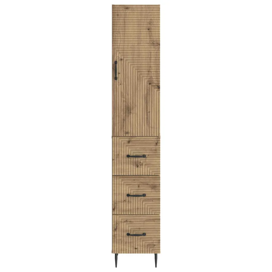 Ensemble de Meubles 2 pc 33 x 34,5 x 90 cm Bois d'ingénierie - 5