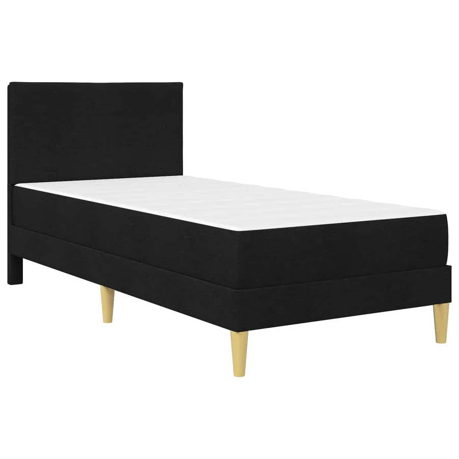 Cadre de lit Noir 100 x 200 cm Polyester - 3