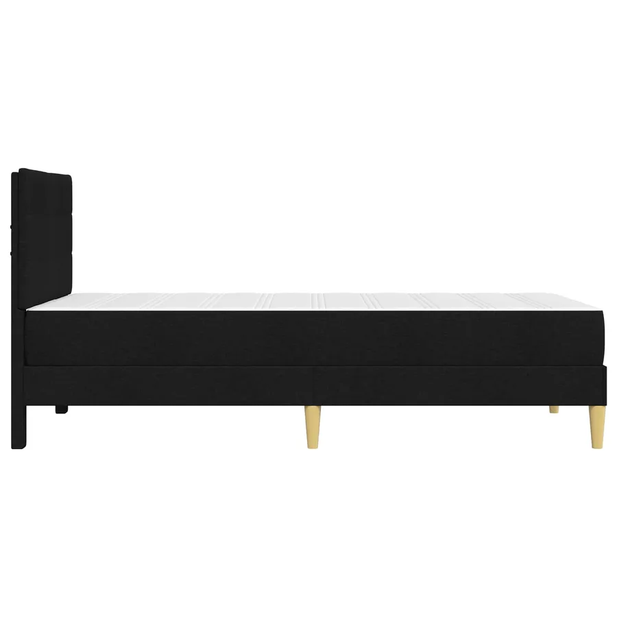 Cadre de lit Noir 100 x 200 cm Polyester - 7