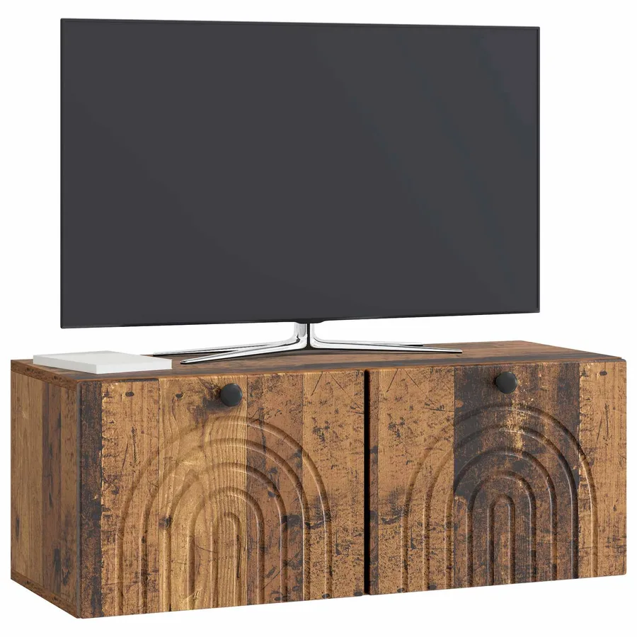 Meuble TV mural Bois ancien 78,5 x 31 x 30 cm Bois d'ingénierie - 3