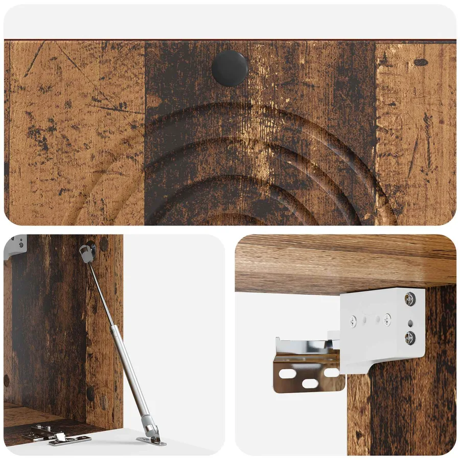 Meuble TV mural Bois ancien 78,5 x 31 x 30 cm Bois d'ingénierie - 9