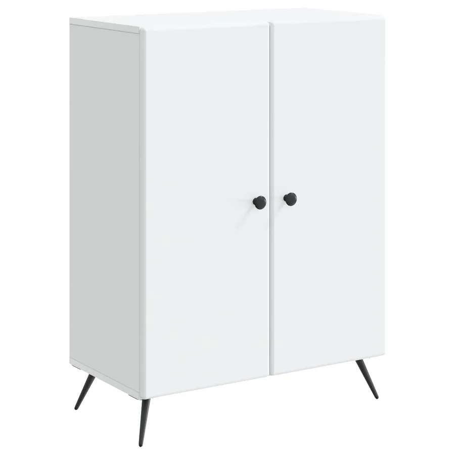 Buffet Blanc 66 x 34,5 x 90 cm Bois d'ingénierie - 2