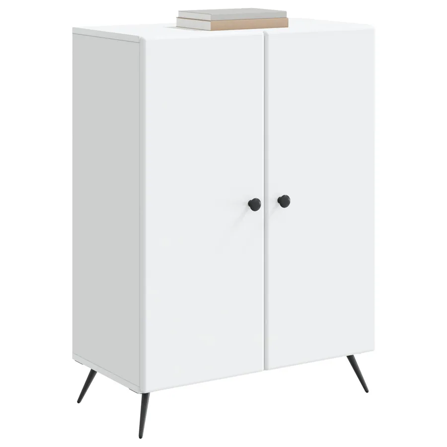 Buffet Blanc 66 x 34,5 x 90 cm Bois d'ingénierie - 3