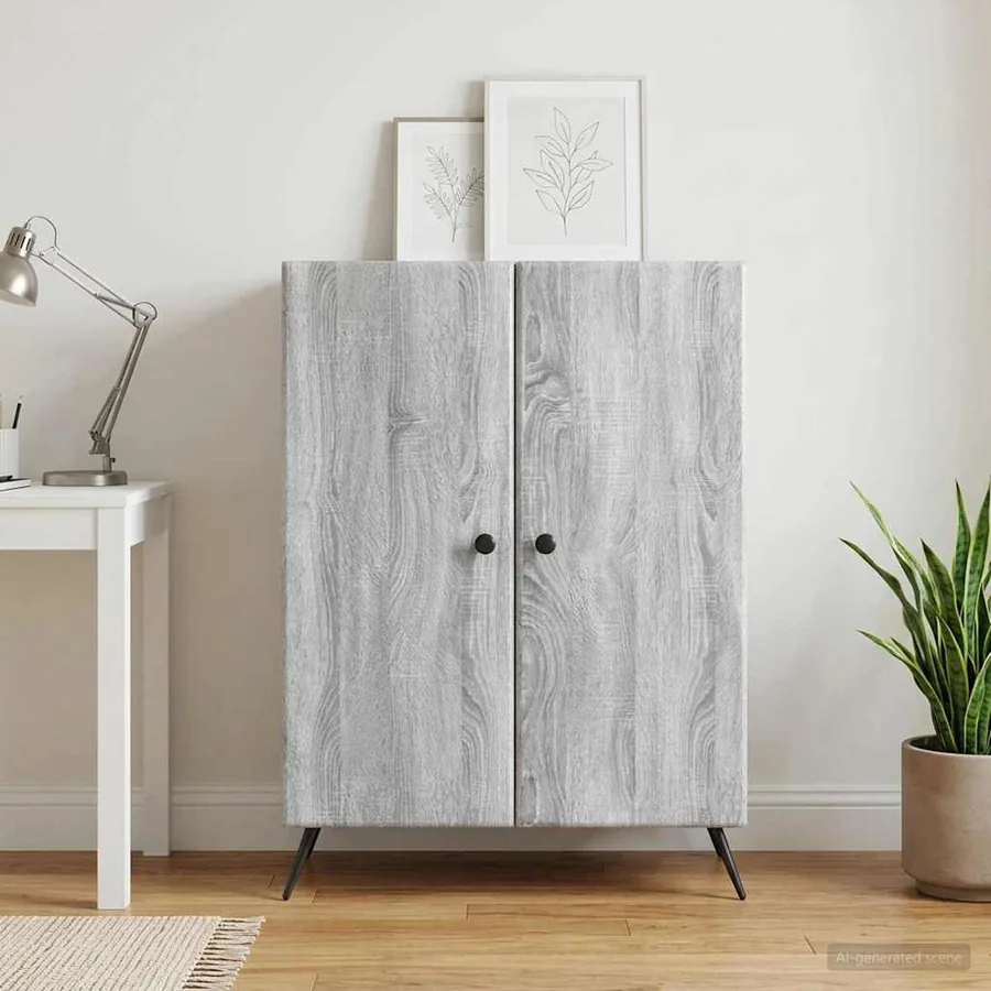 Buffet Sonoma gris 66 x 34,5 x 90 cm Bois d'ingénierie