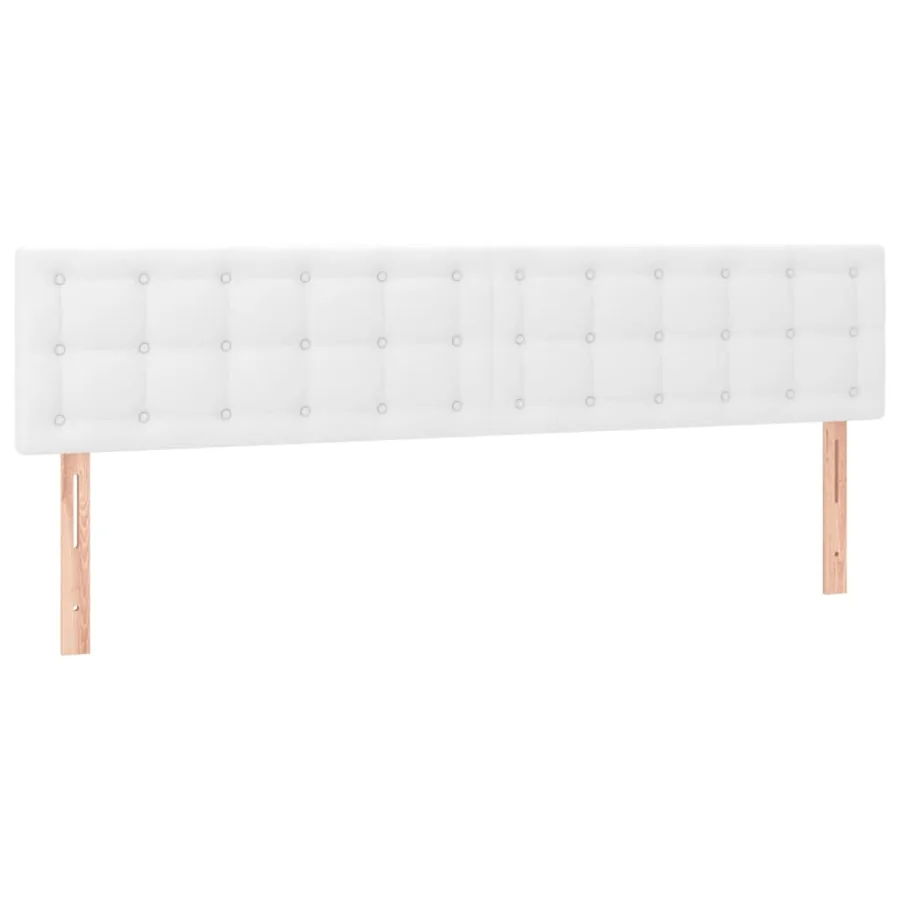 Sommier à lattes de lit avec matelas et LED Blanc 180x200 cm - 7
