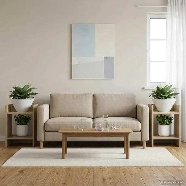 Support de Plante 2 pc Chêne Sonoma 30 x 30 x 40 cm