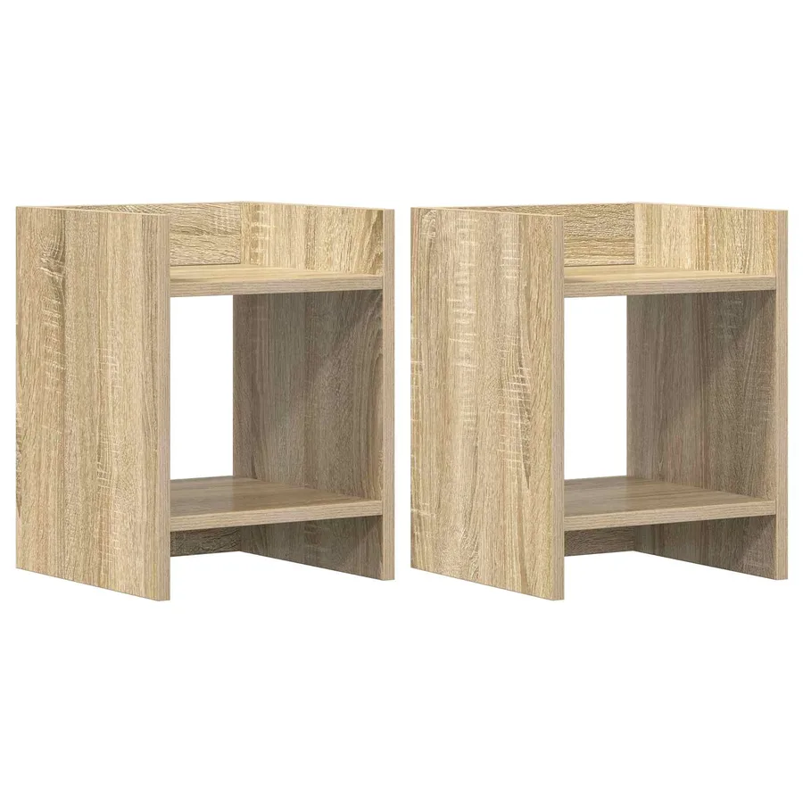 Support de Plante 2 pc Chêne Sonoma 30 x 30 x 40 cm - 2