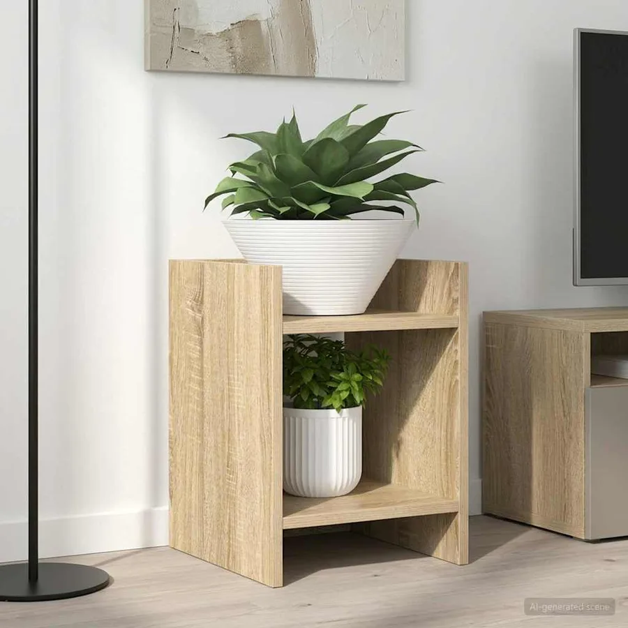 Support de Plante 2 pc Chêne Sonoma 30 x 30 x 40 cm - 4
