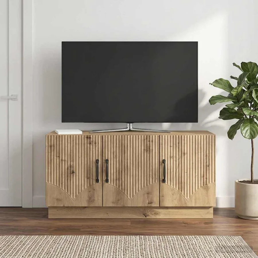 Meuble TV 99 x 34,5 x 47 cm Chêne artisanal Bois d'ingénierie