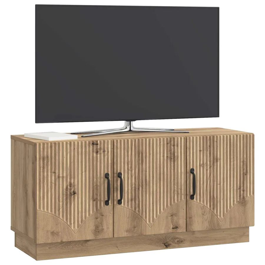 Meuble TV 99 x 34,5 x 47 cm Chêne artisanal Bois d'ingénierie - 3