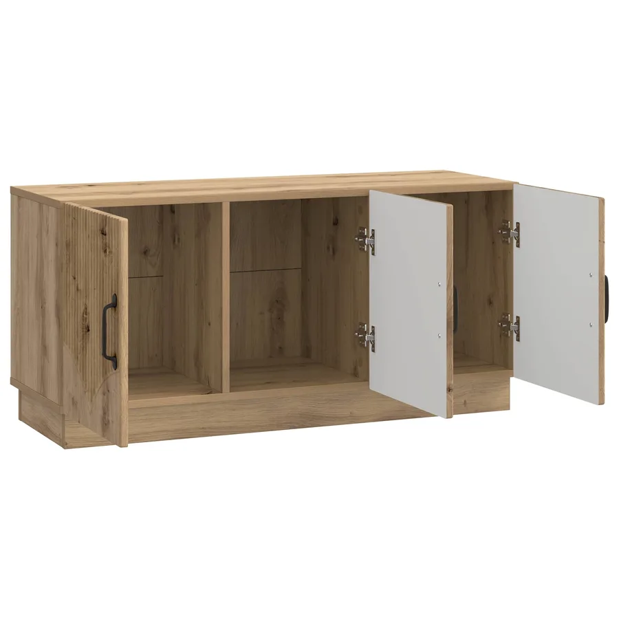 Meuble TV 99 x 34,5 x 47 cm Chêne artisanal Bois d'ingénierie - 5
