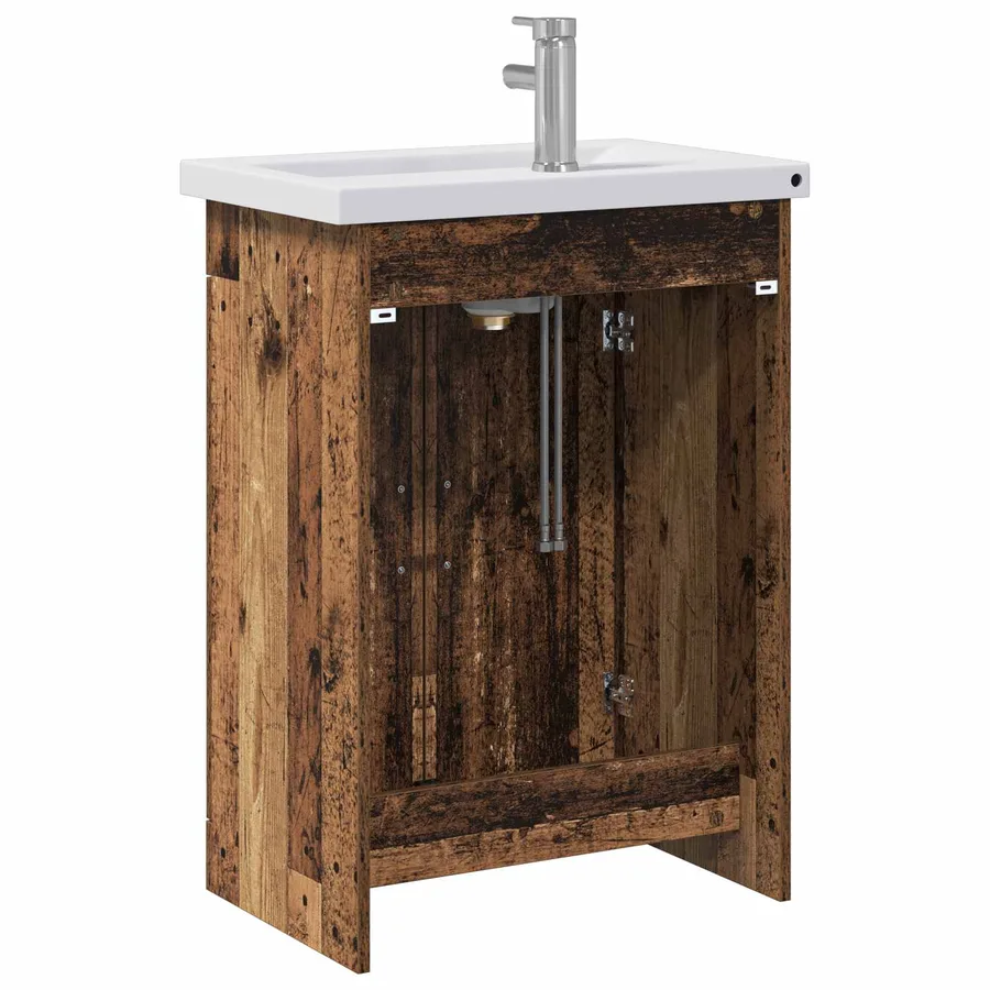 Ensemble de mobilier de salle de bain Bois ancien - 7