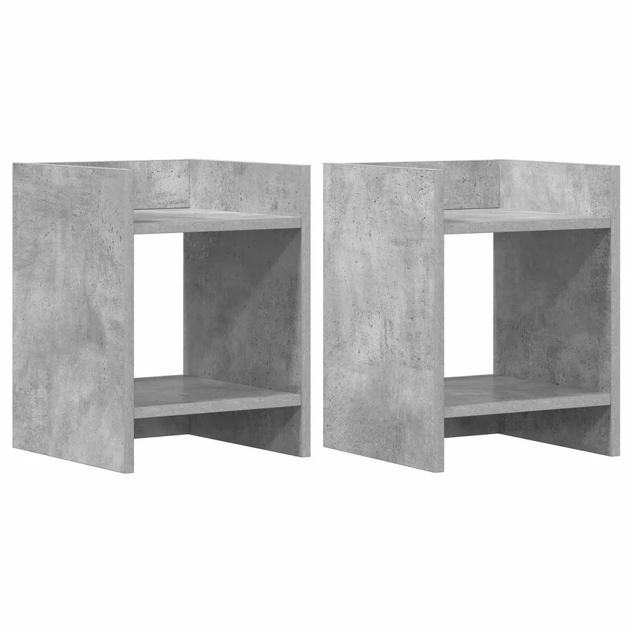 Support de Plante 2 pc Gris Béton 30 x 30 x 40 cm - 2
