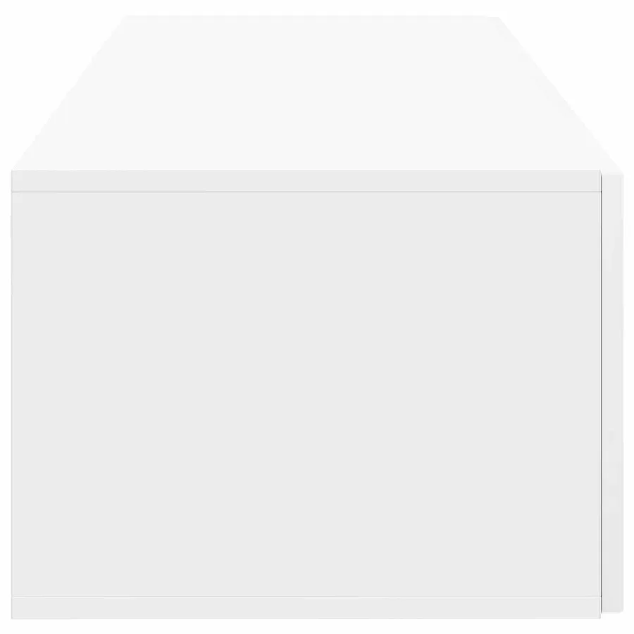 Meuble TV mural Montage mural Blanc brillant 98 x 41 x 30 cm - 7
