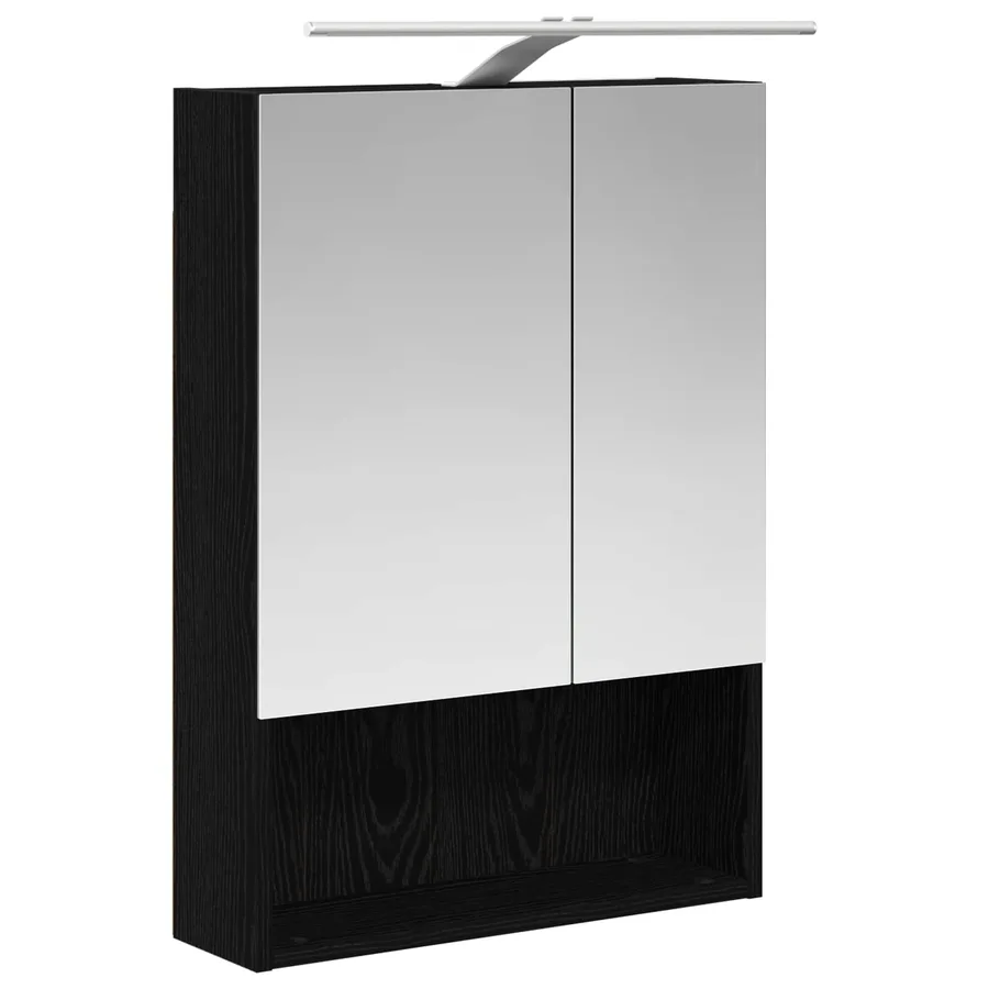 Ensemble d'armoire de salle de bain 5 pcs Chêne noir - 7