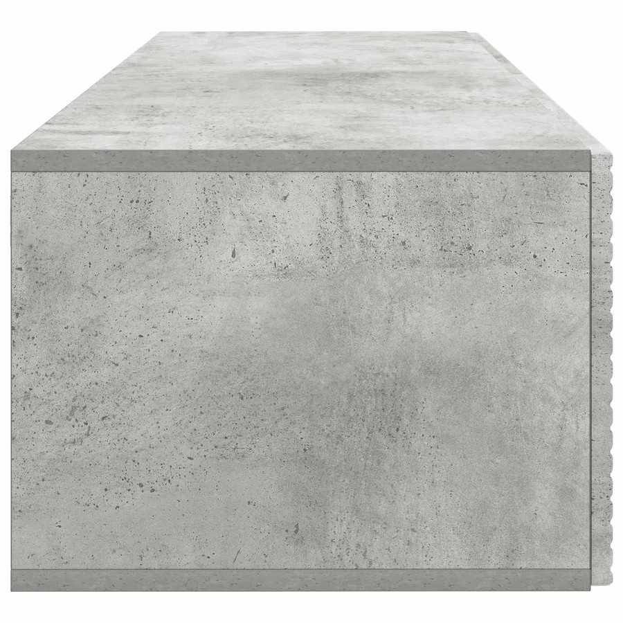 Meuble TV mural Gris béton 98 x 41 x 30 cm Bois d'ingénierie - 7