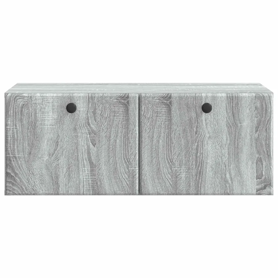 Meuble TV mural 78,5 x 41 x 30 cm Sonoma gris Bois d'ingénierie - 6