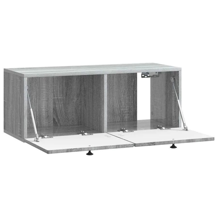 Meuble TV mural Sonoma gris 78,5 x 31 x 30 cm Bois d'ingénierie - 5