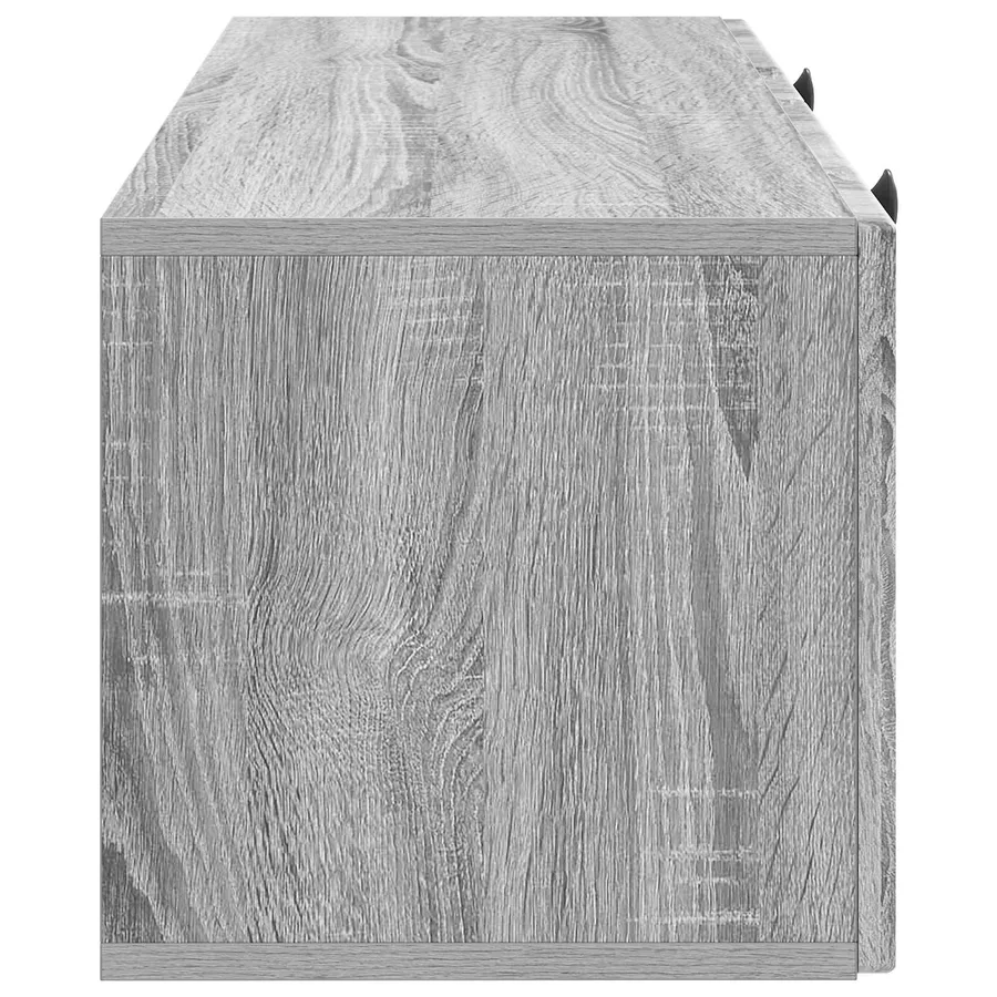 Meuble TV mural Sonoma gris 78,5 x 31 x 30 cm Bois d'ingénierie - 7