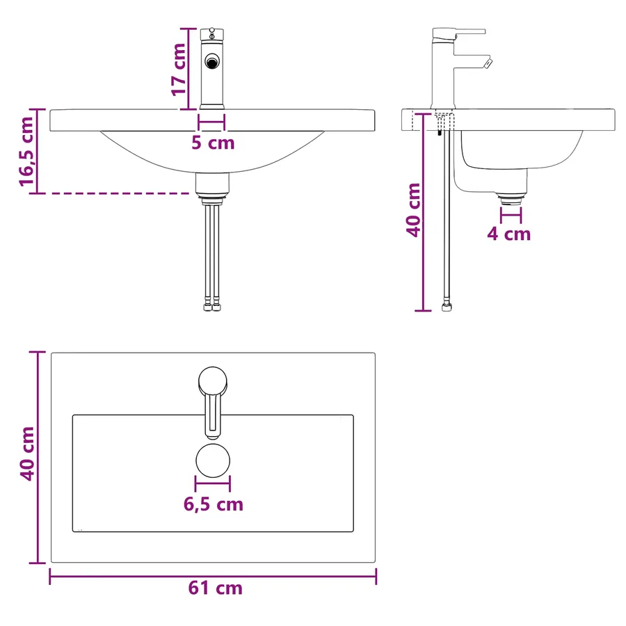 Ensemble de mobilier de salle de bain Blanc brillant - 14