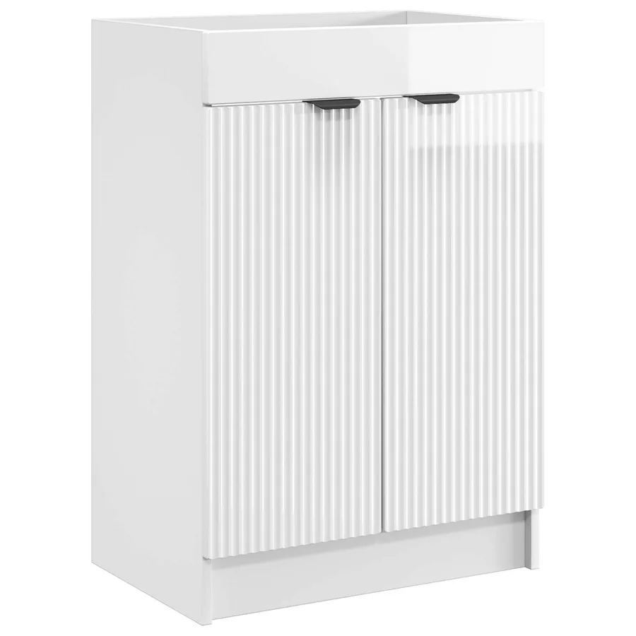 Ensemble de mobilier de salle de bain Blanc brillant - 4