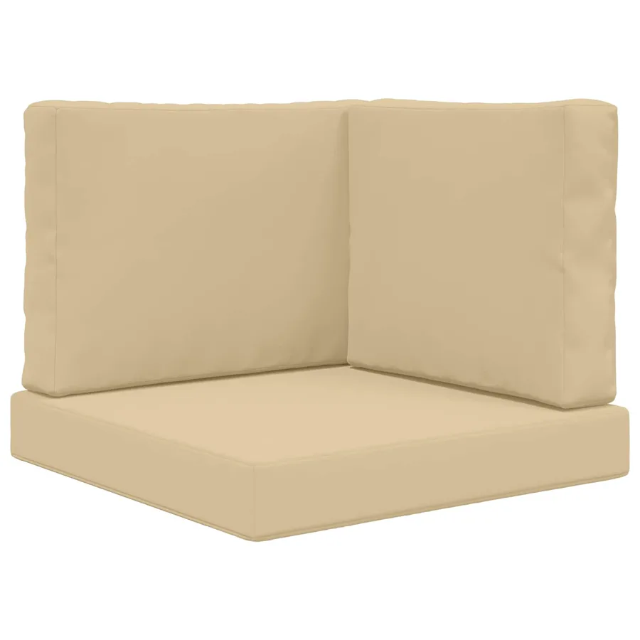 Coussin de canapé d'extérieur 3 pcs Beige Polyester - 2