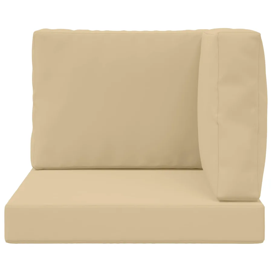 Coussin de canapé d'extérieur 3 pcs Beige Polyester - 6