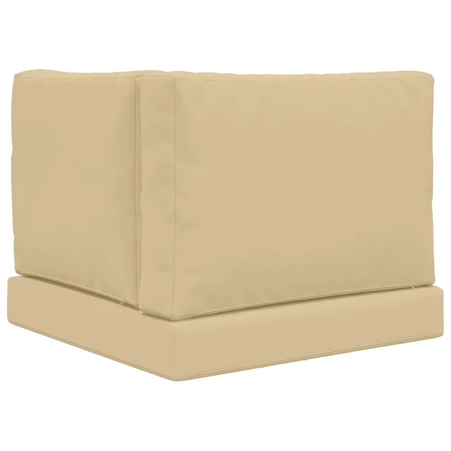Coussin de canapé d'extérieur 3 pcs Beige Polyester - 7