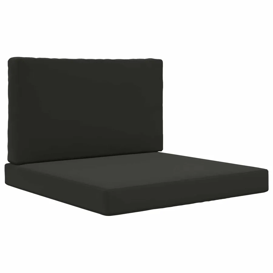 Coussin de canapé d'extérieur 2 pcs Noir Polyester - 2