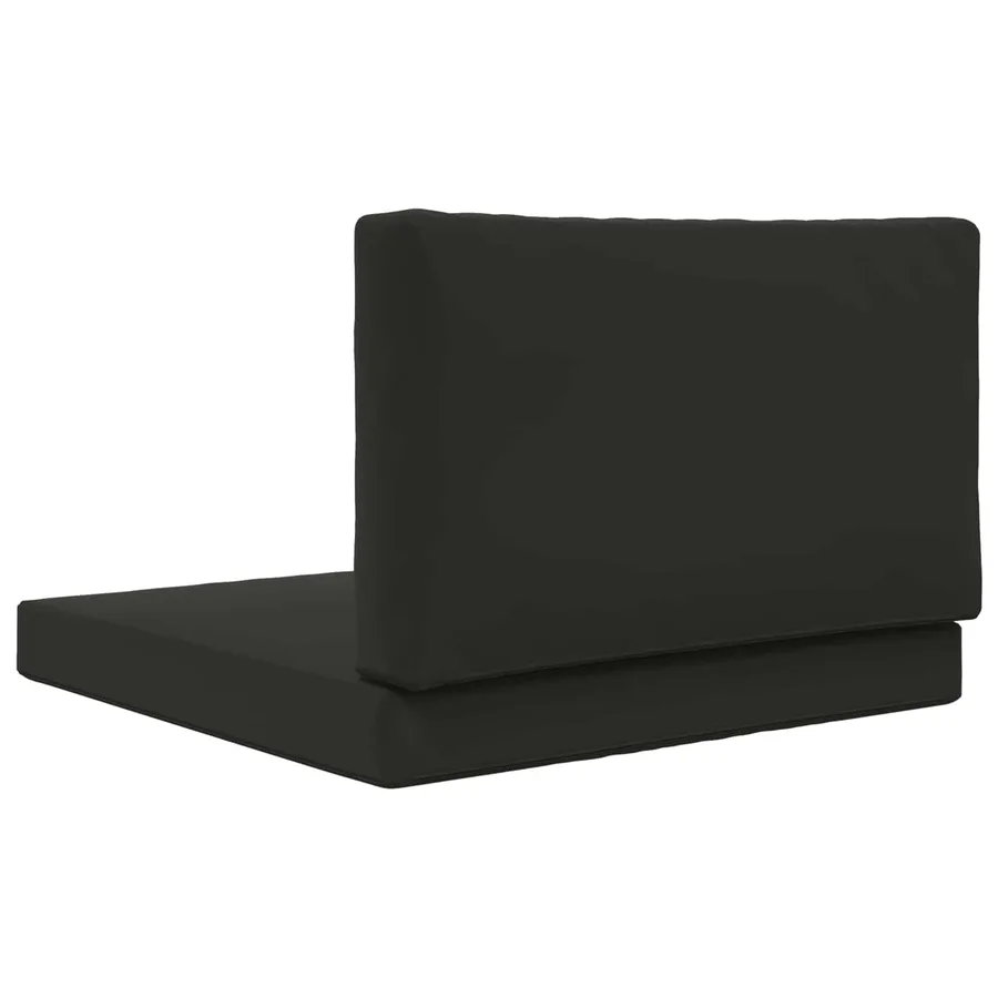 Coussin de canapé d'extérieur 2 pcs Noir Polyester - 7