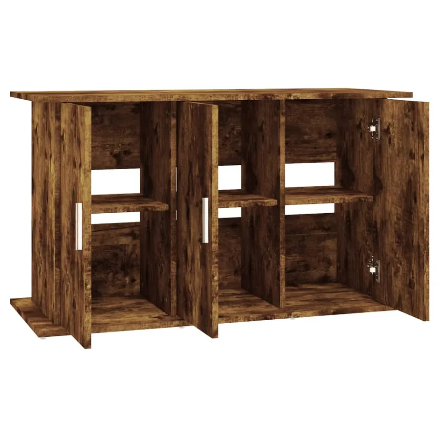 Support pour aquarium chêne fumé 101x41x58 cm bois d'ingénierie - 6