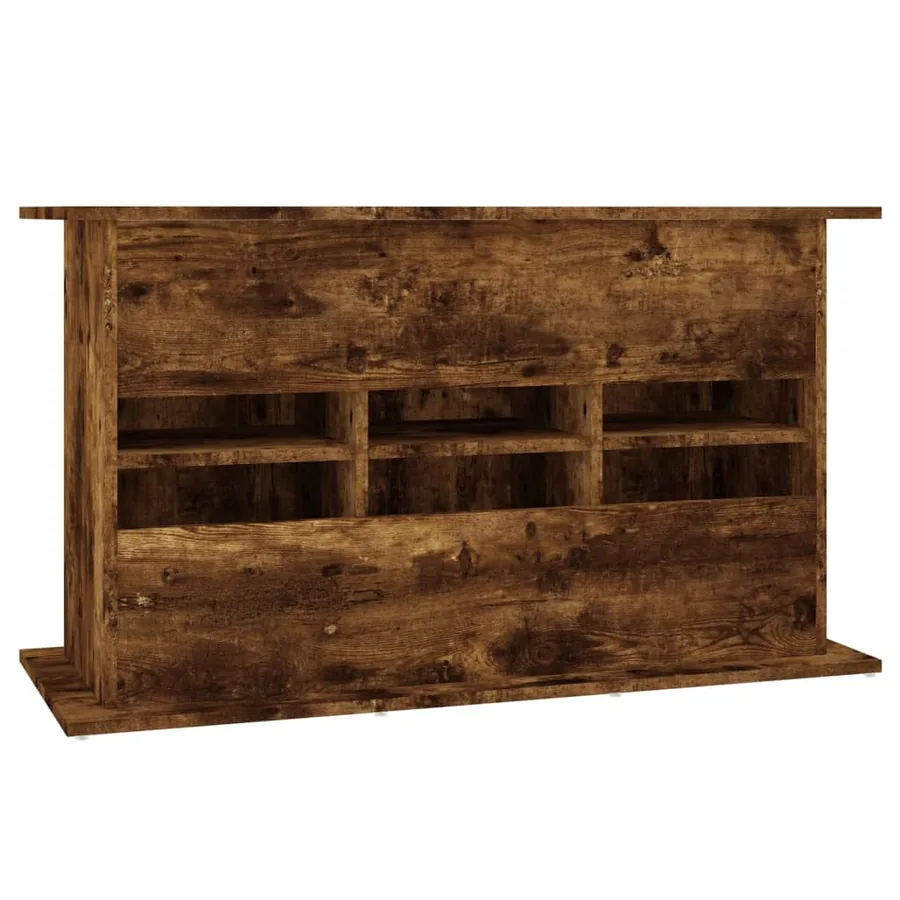 Support pour aquarium chêne fumé 101x41x58 cm bois d'ingénierie - 8