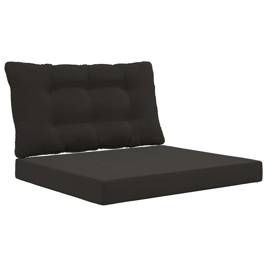 Coussin de canapé d'extérieur Polyester Noir 80 x 68,5 x 8 cm - 2