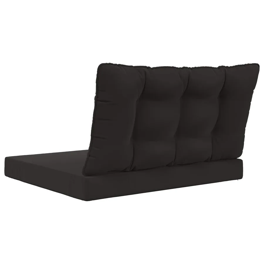 Coussin de canapé d'extérieur Polyester Noir 80 x 68,5 x 8 cm - 7
