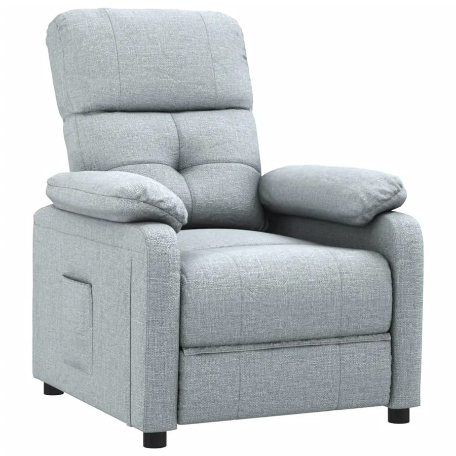 Fauteuil inclinable Gris clair Tissu - 2