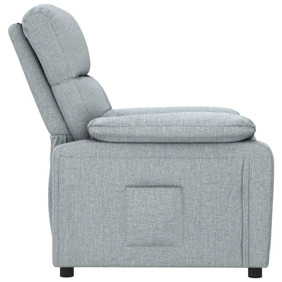 Fauteuil inclinable Gris clair Tissu - 4