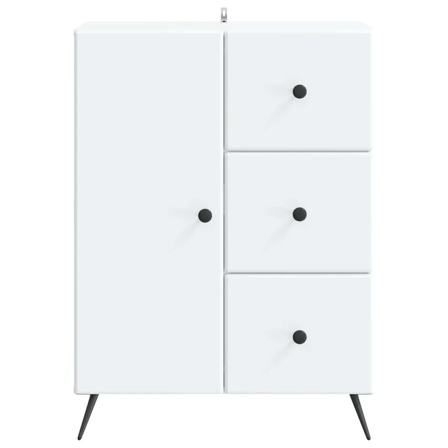 Buffet Blanc 66 x 34,5 x 90 cm Bois d'ingénierie - 6