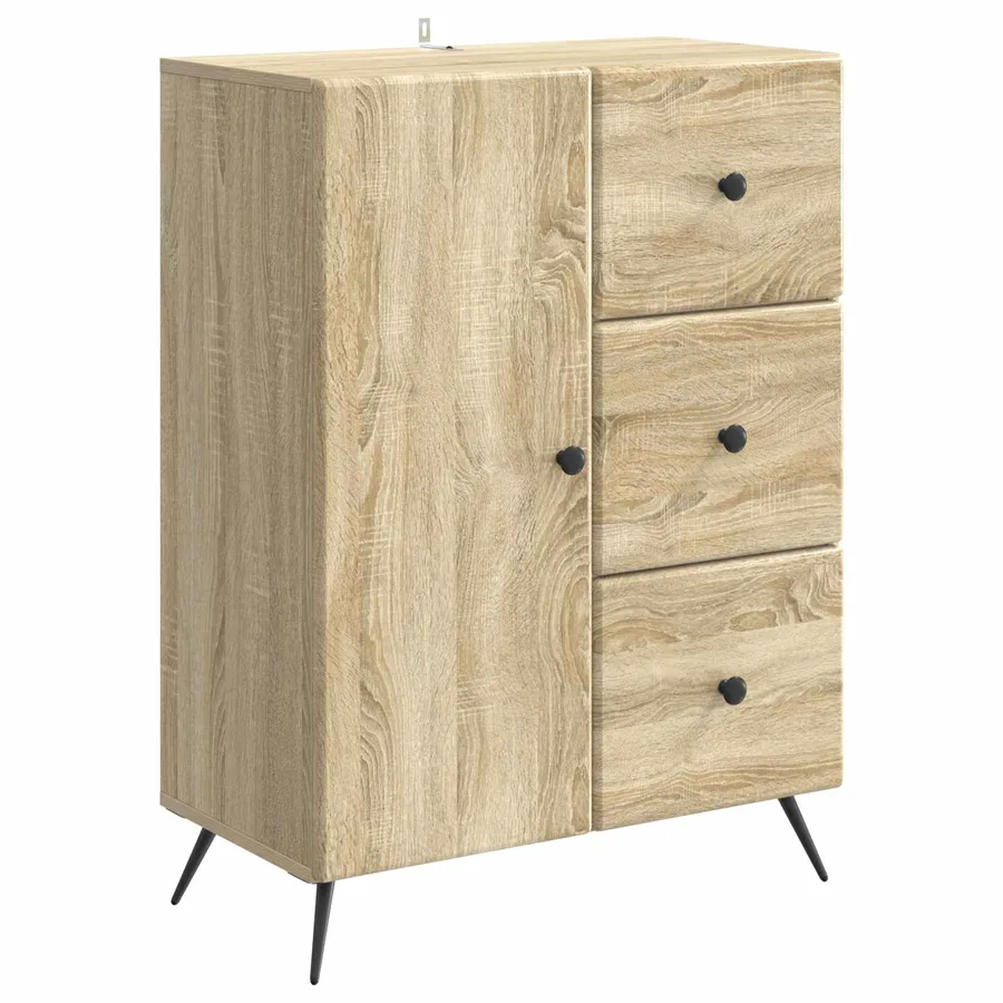 Buffet Chêne Sonoma 66 x 34,5 x 90 cm Bois d'ingénierie - 2
