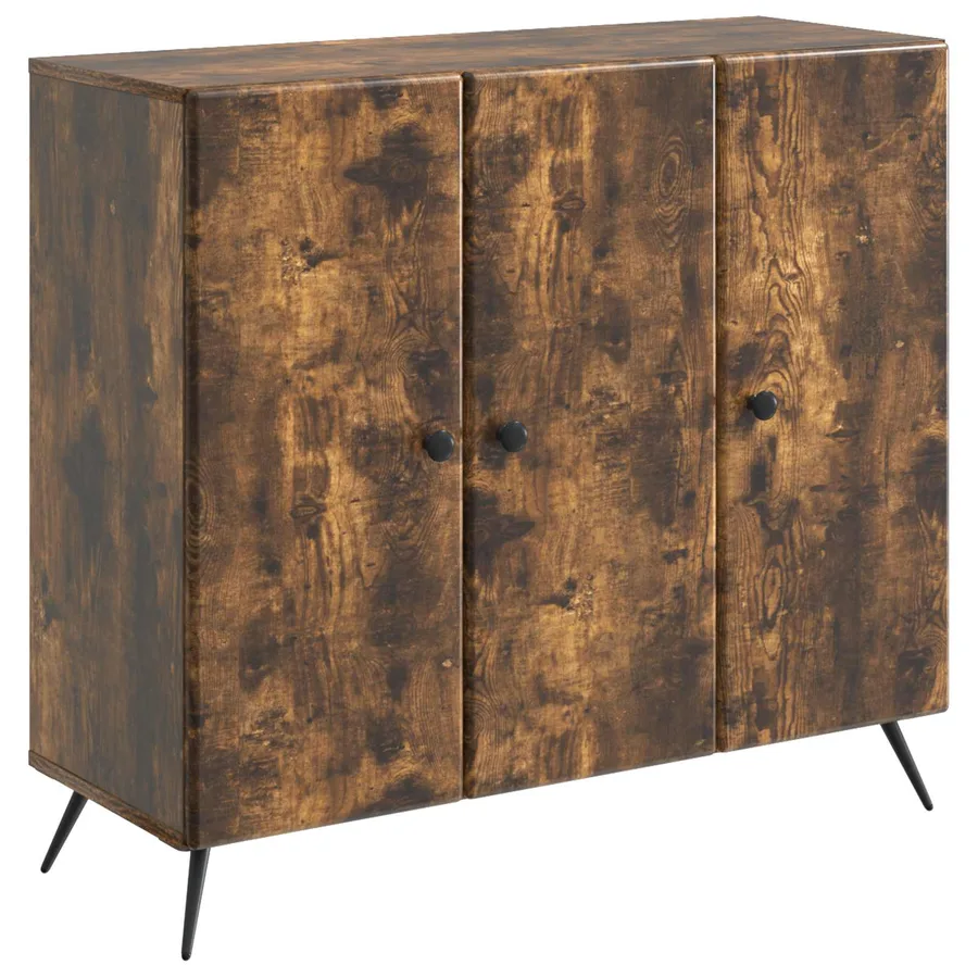 Buffet Chêne fumé 89 x 34,5 x 80 cm Bois d'ingénierie - 2