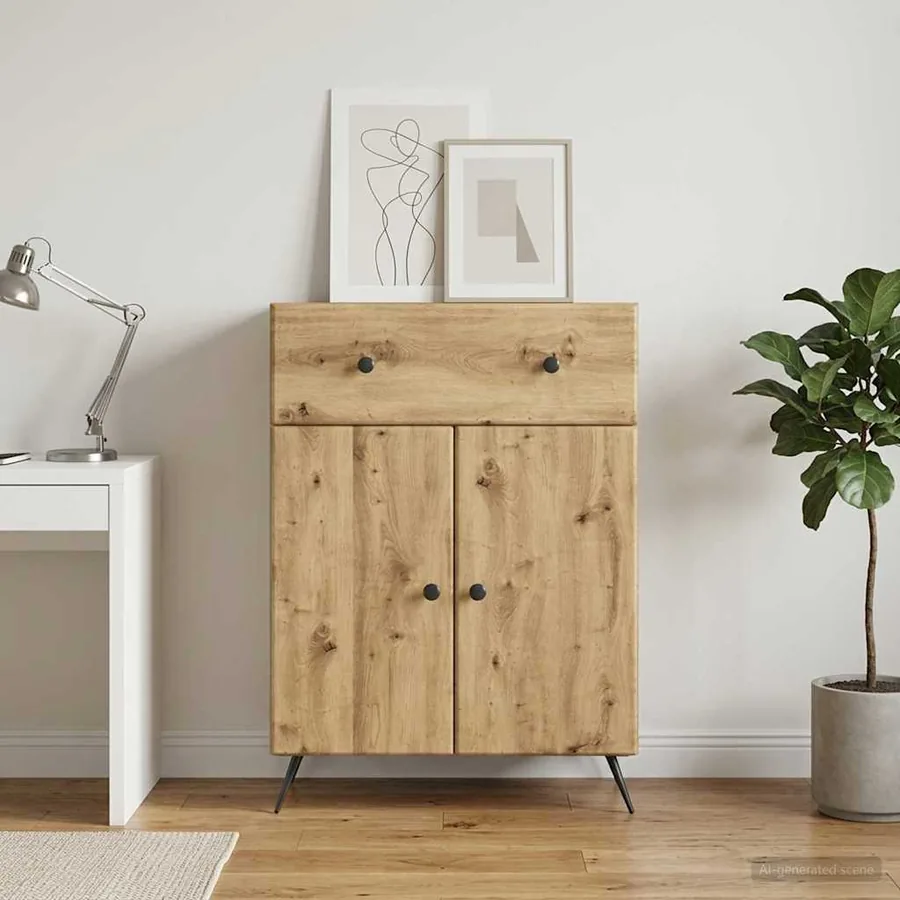 Buffet Chêne artisanal 66 x 34,5 x 90 cm Bois d'ingénierie