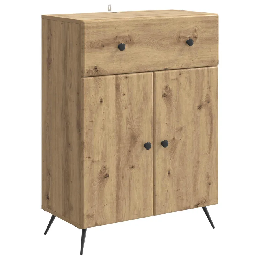 Buffet Chêne artisanal 66 x 34,5 x 90 cm Bois d'ingénierie - 2